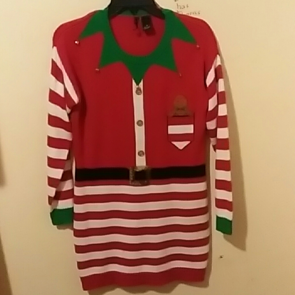 Womans medium Christmas elf tunic dress